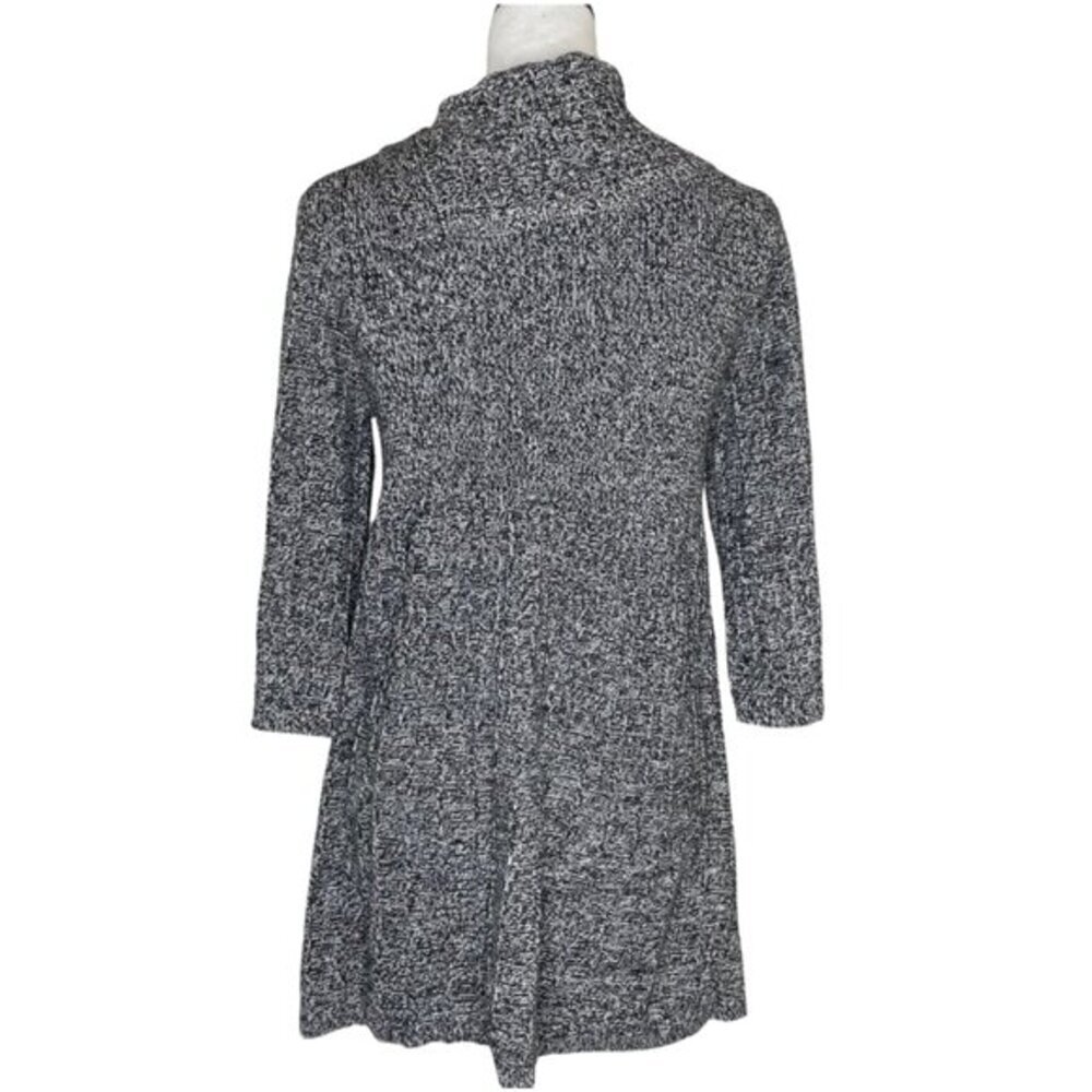 Style & Co Salt and Pepper Grey Marl Cowl Neck Tunic Sweater Dress Petite Large - Picture 3 of 7